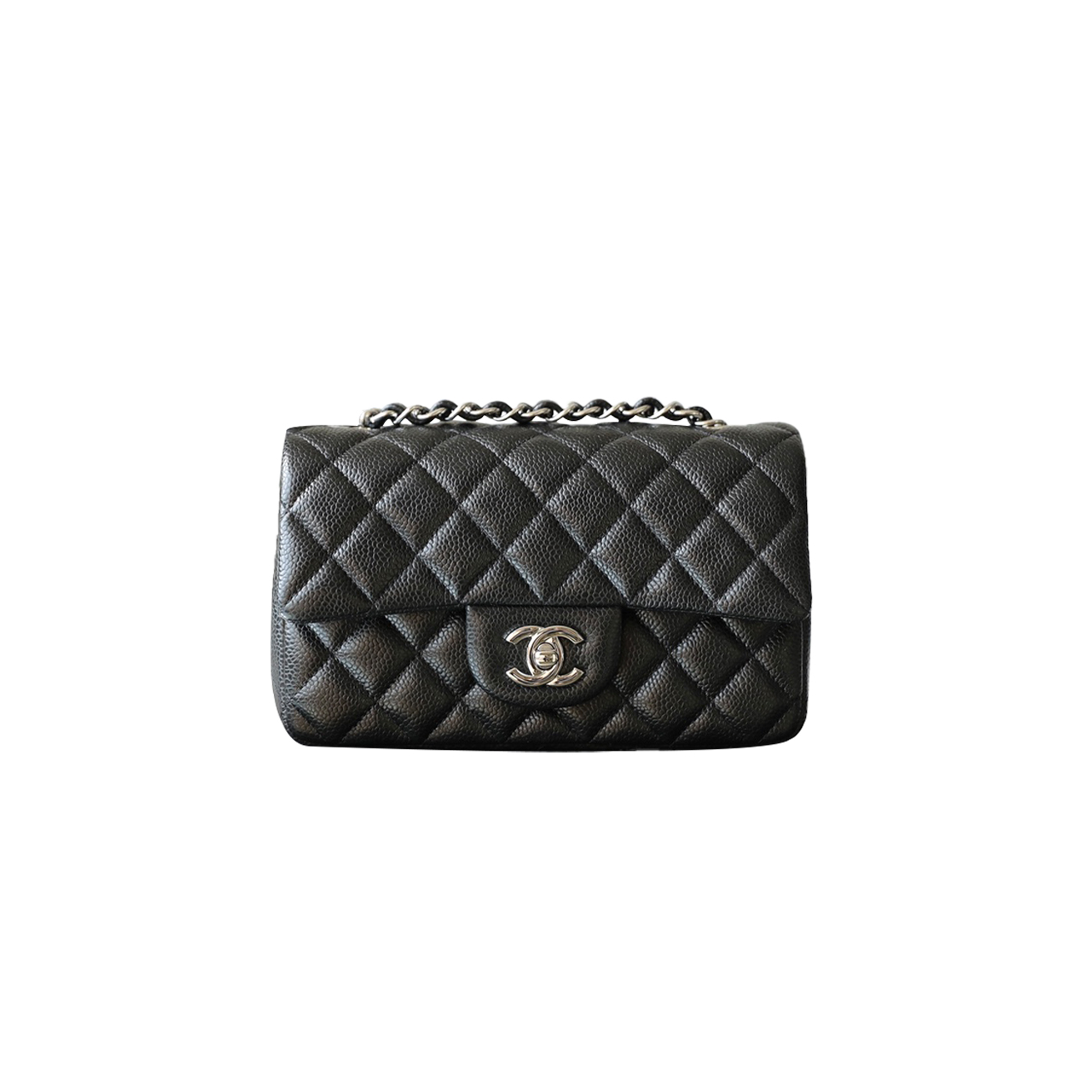 CHANEL MASTER CLASSIC FLAP LARGE MINI BLACK COWHIDE CAVIAR A69900 (20*12.5*6cm)